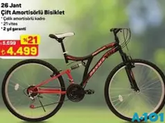 26 JANT ÇİFT AMORTİSÖRLÜ BİSİKLET 26 JANT ÇİFT AMORTİSÖRLÜ BİSİKLET